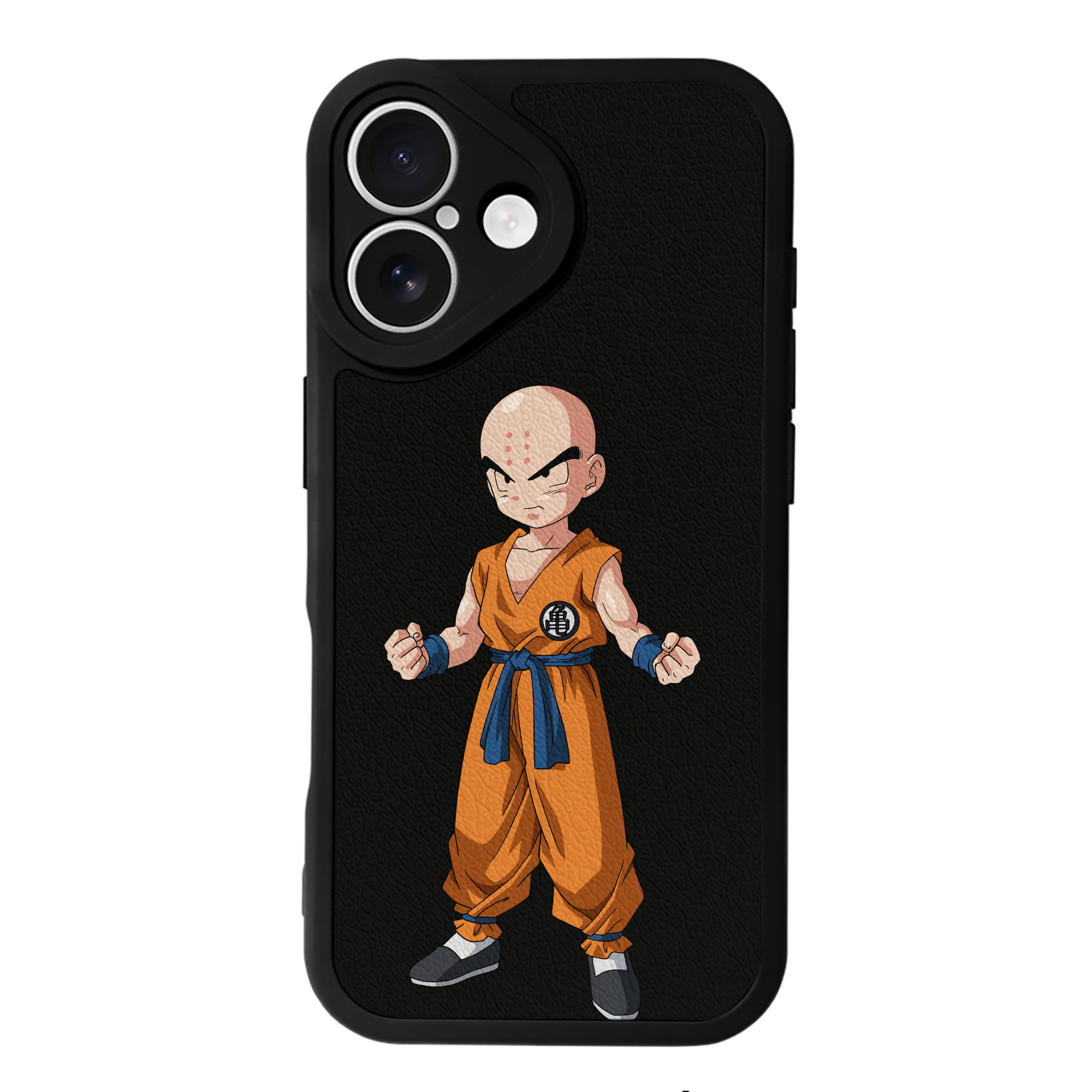 （画像用） ドラゴンボール クリリン DRAGON BALL krillin 【iPhone 16シリーズ対応】シリコンスマホケース（レザー調） 材質：シリコン